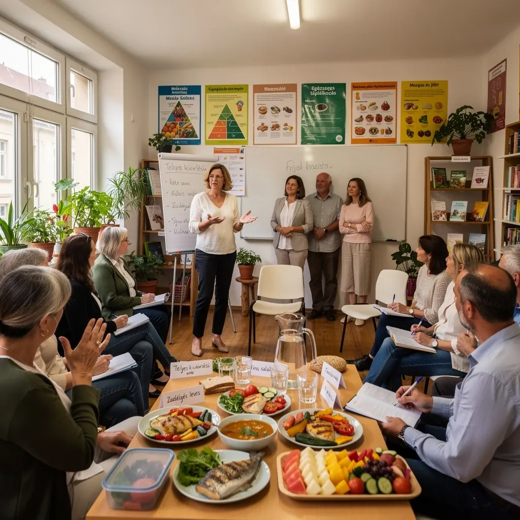 Kép egy boldog résztvevőről, aki sikeresen teljesítette a napi edzését otthon.