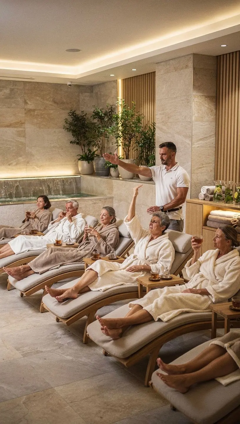 Személyre szabott edzésprogram bemutatása, ahol a résztvevők közösen dolgoznak a közös egészség javításán.